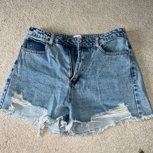Princess Polly High Rise Distressed Denim Shorts
